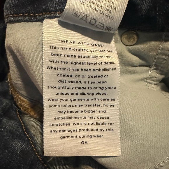 Good American Good Legs Denim Skinny Ankle Jeans Size 6 / 28 - Picture 4 of 5